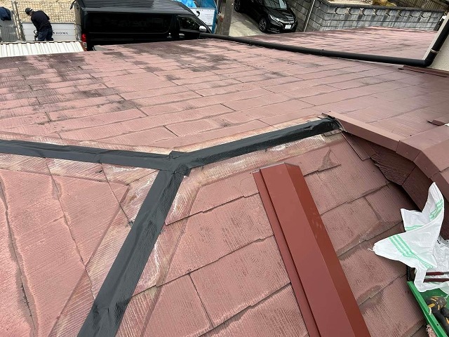 新たな貫板の設置